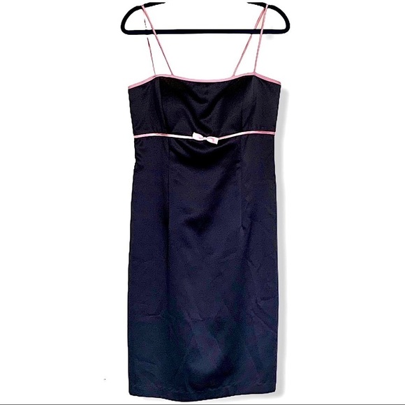 XSCAPE by Joanna Chen Black Spaghetti Strap Dress - Picture 1 of 11